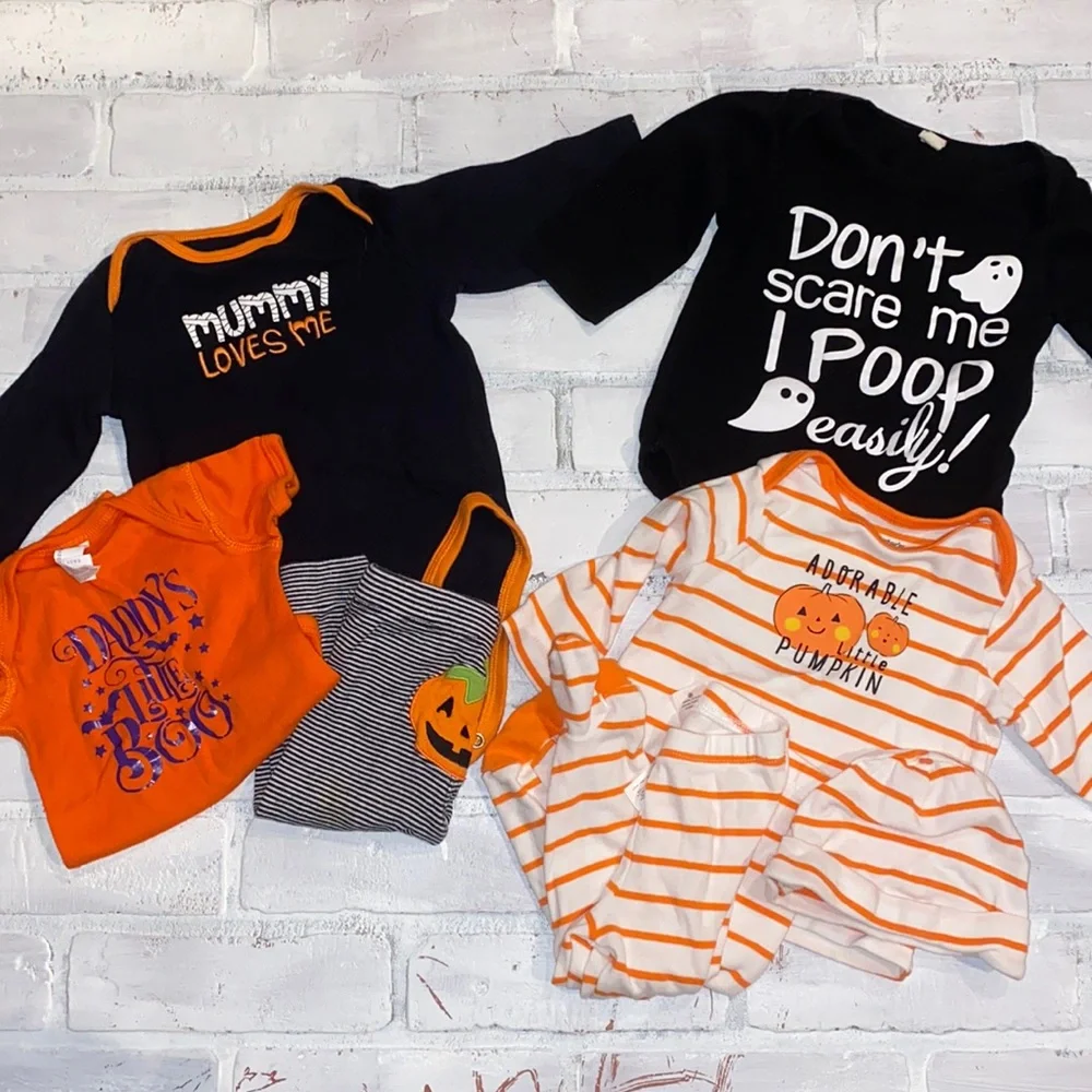 Baby Halloween 6m gender neutral bundle